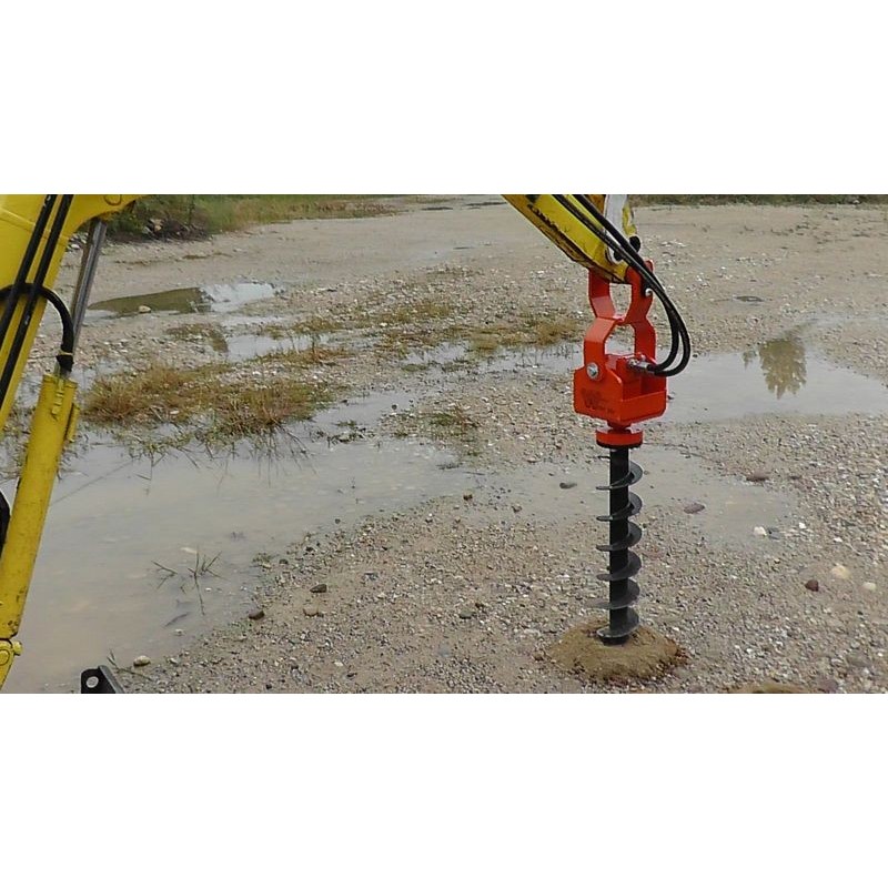 Tarière pour mini pelle jusqu'a 2T