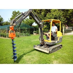Tarière pour mini pelle jusqu'a 2T