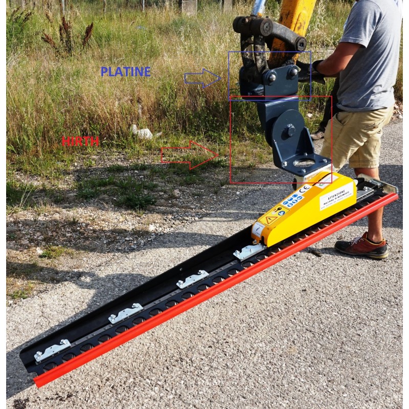 Platine réglable HIRTH pour taille haies