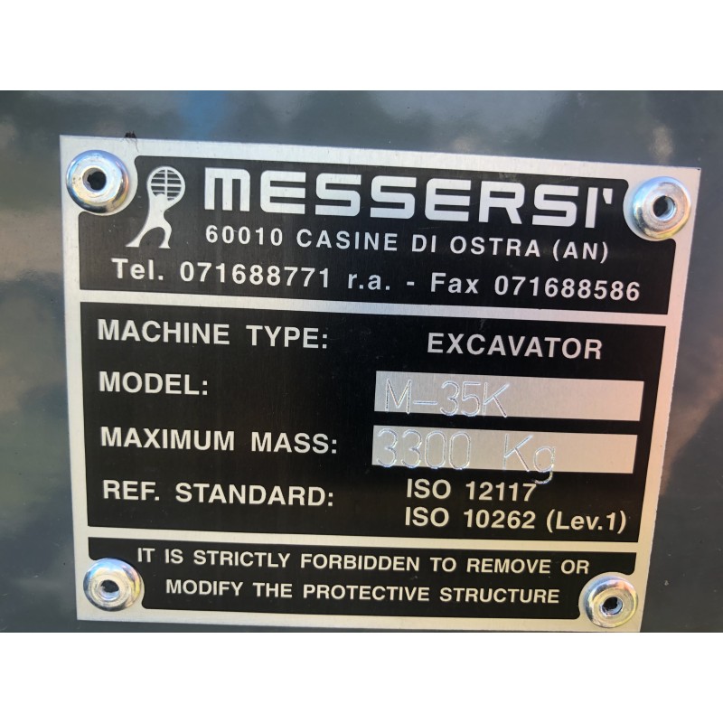 Mini pelle 3500 kg - Messersi M35K NEUVE