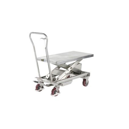 Table élévatrice manuelle inox 500kg