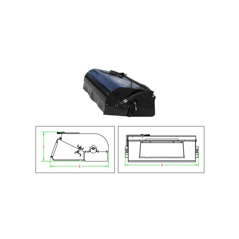 Balayeuse pour porte outils POWERPAC ML300 ML350