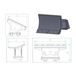 Lame à neige pour POWERPAC ML300 ML350