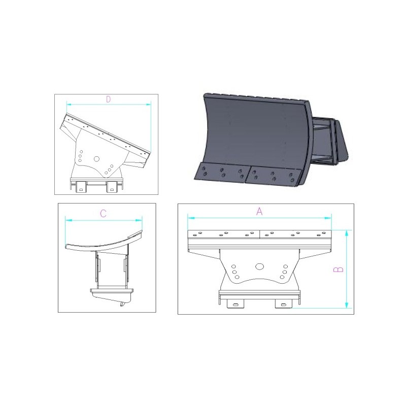 Lame à neige pour POWERPAC ML300 ML350