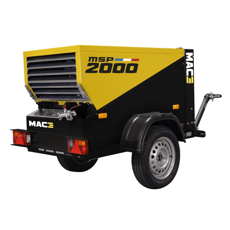 Compresseurs mobiles de chantier MSP2000 MAC3 - 2,0 m3/min 7 bar Fabrication francaise