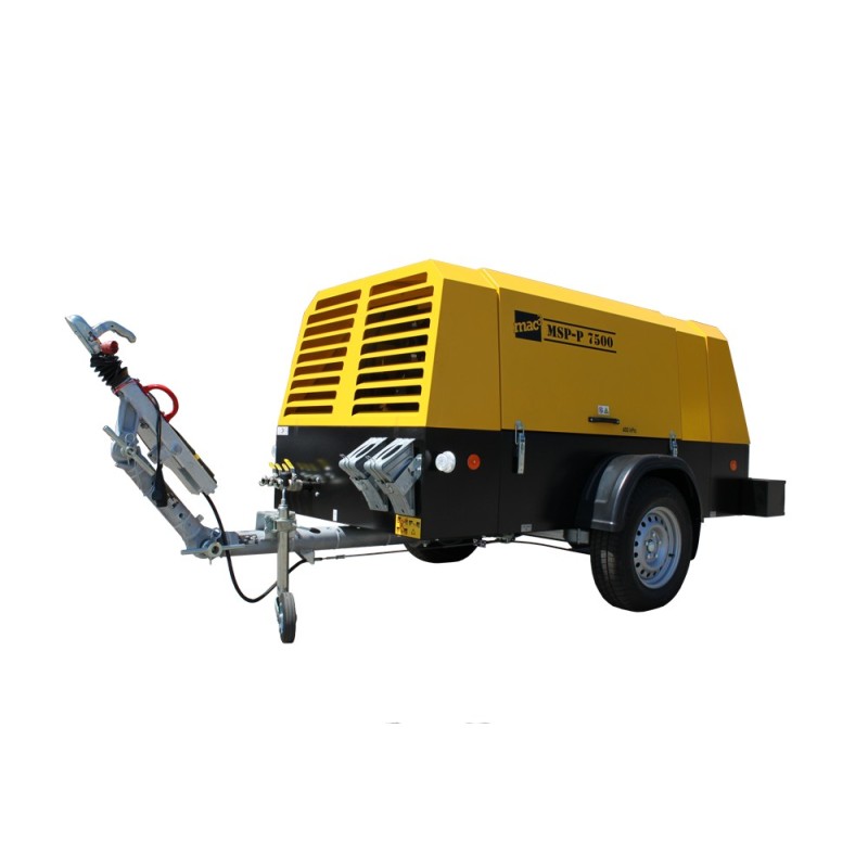 Compresseur de chantier diesel MSP 5000 sur essieu MAC3 - 5 m3/min 7 bar
