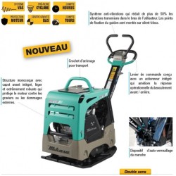 Plaque vibrante Réversible MVH-208GH-VAS 210 Kg