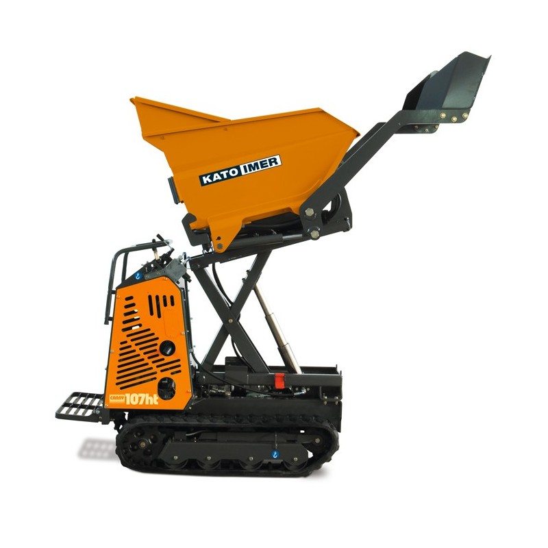 Mini Dumper CARRY 107HT CE (kit ciseaux) avec benne, pelle chargeuse et voie variable