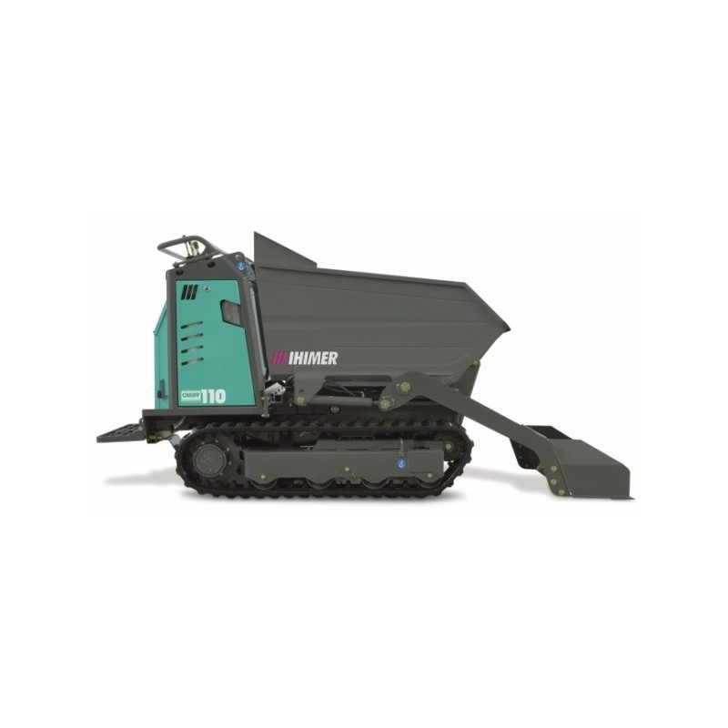 Mini-transporteur hydrostatique CARRY 110C sur chenilles caoutchouc avec benne et pelle chargeuse
