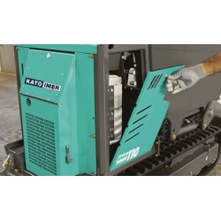 Mini-transporteur hydrostatique CARRY 110C sur chenilles caoutchouc avec benne et pelle chargeuse