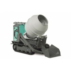Mini Dumper CARRY 110BC sur chenilles caoutchouc avec bétonnière et pelle