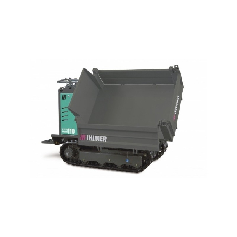 Mini Dumper CARRY 110T sur chenilles caoutchouc tribenne
