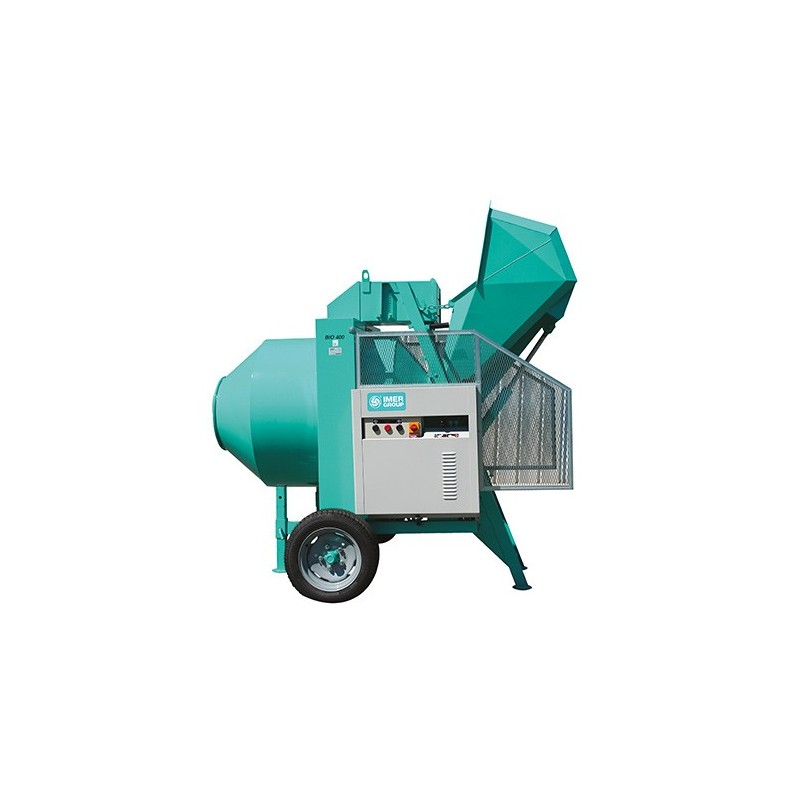 Bétonnière à chargeur hydraulique BIO à tambour horizontal IMER