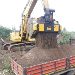 Godet cribleur broyeur MB pour pelle de 9T à 24T
