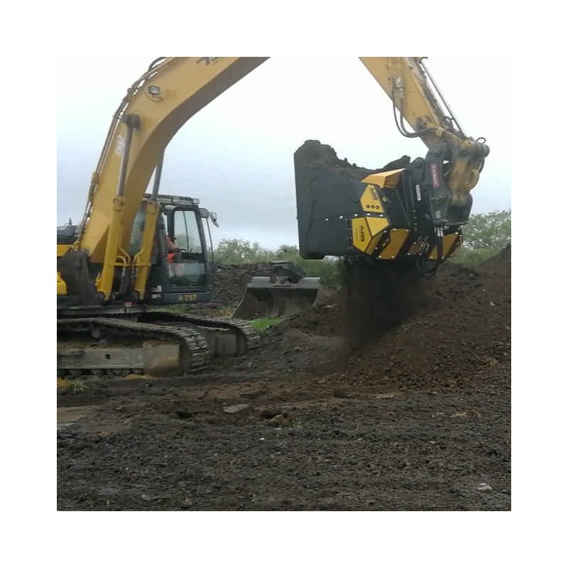 Godet cribleur broyeur MB pour pelle de 9T à 24T