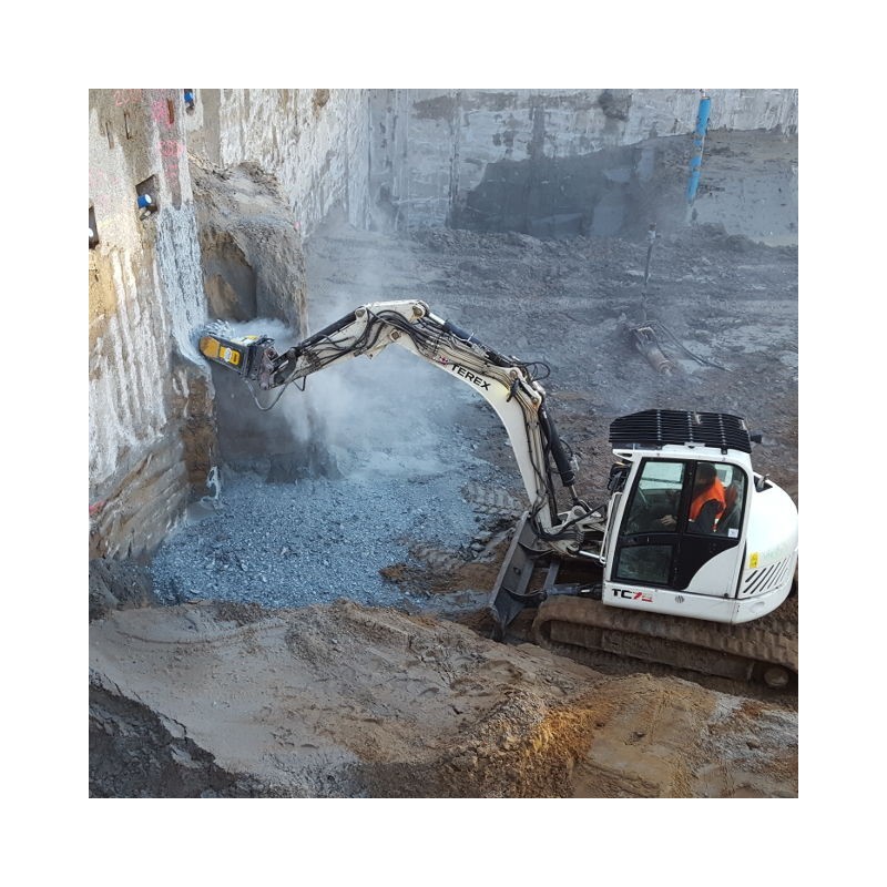 Fraise hydraulique MB pour pelle de 3.5T à 11T