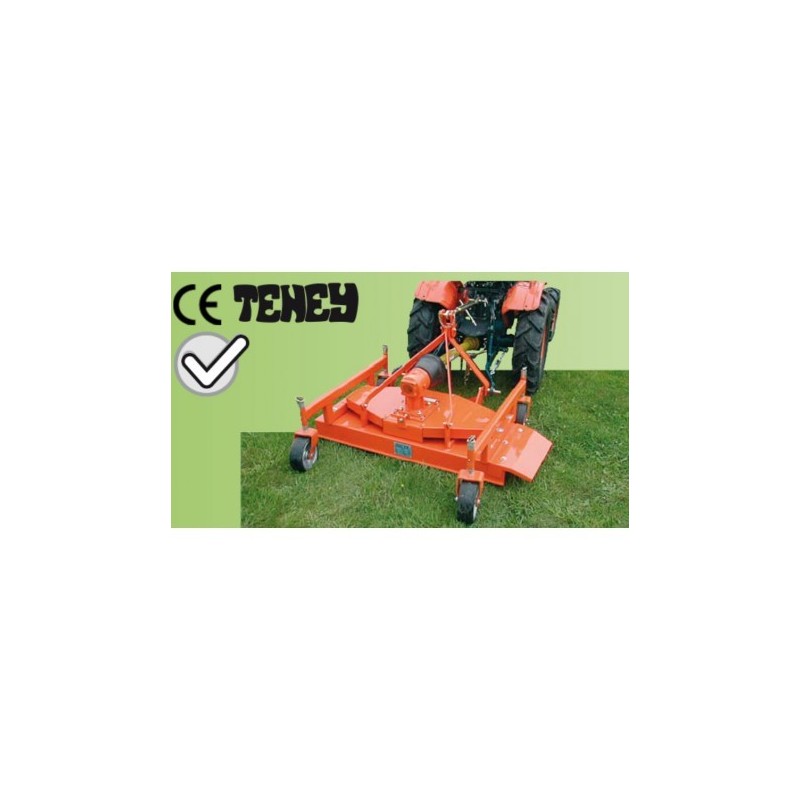 Tondeuse arrière 120 cm avec hauteur de coupe réglable pour micro tracteur
