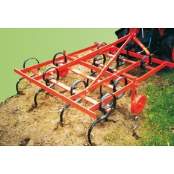 Cultivateur avec dents flexibles pour micro tracteur