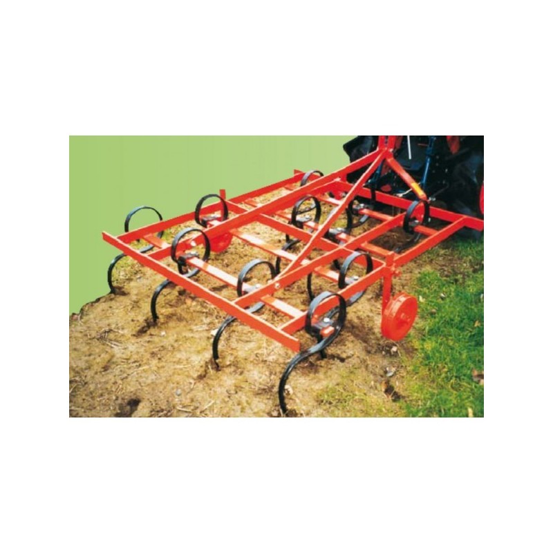Cultivateur avec dents flexibles pour micro tracteur