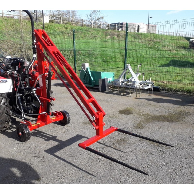 Chargeur  de balles pour micro tracteur