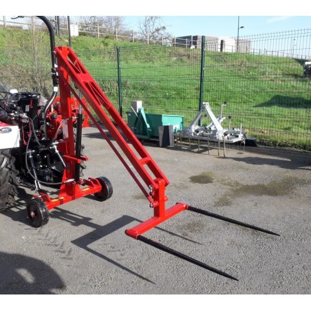 Chargeur  de balles pour micro tracteur