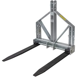 Fourche à palettes réglable pour micro tracteur