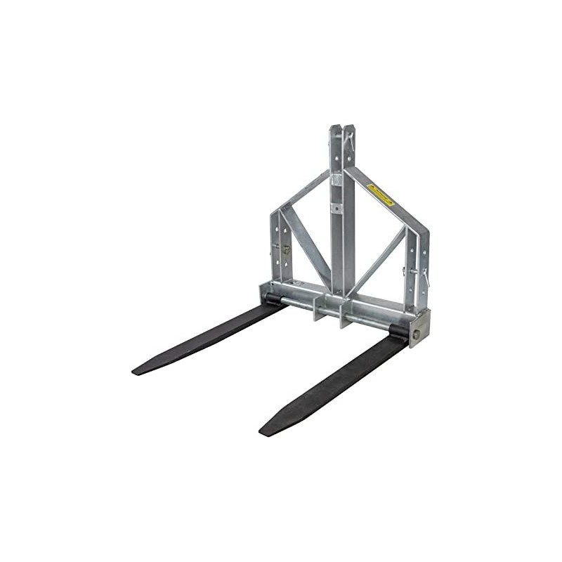 Fourche à palettes réglable pour micro tracteur