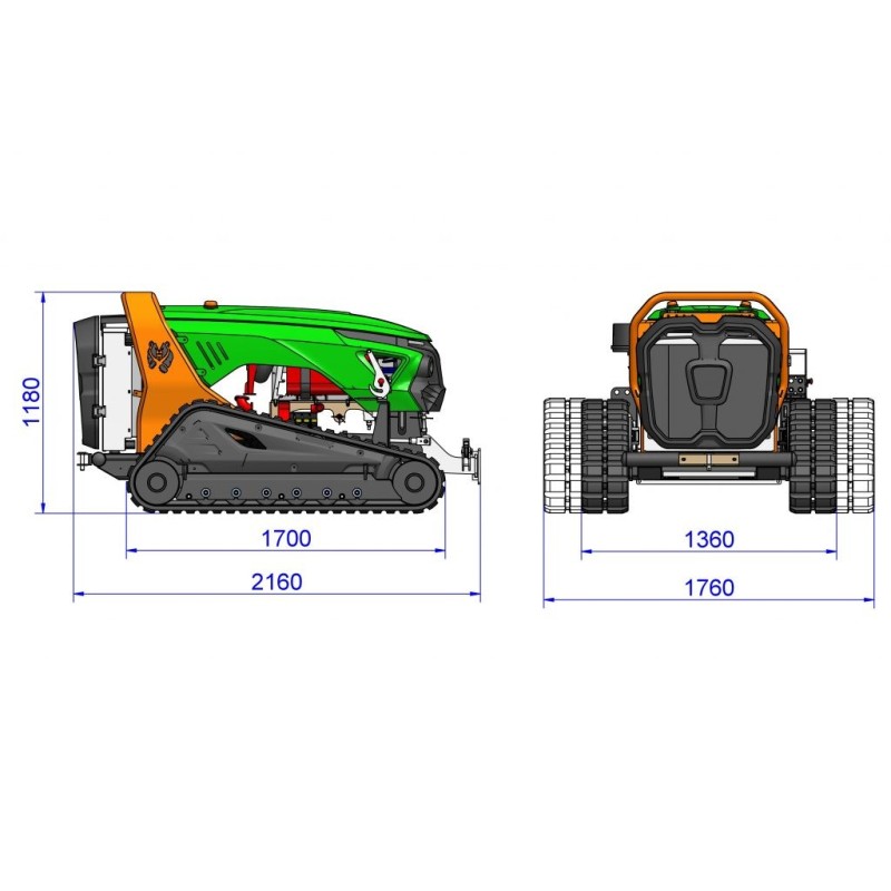 Porte outils Débroussailleuse  LV600 GREEN CLIMBER