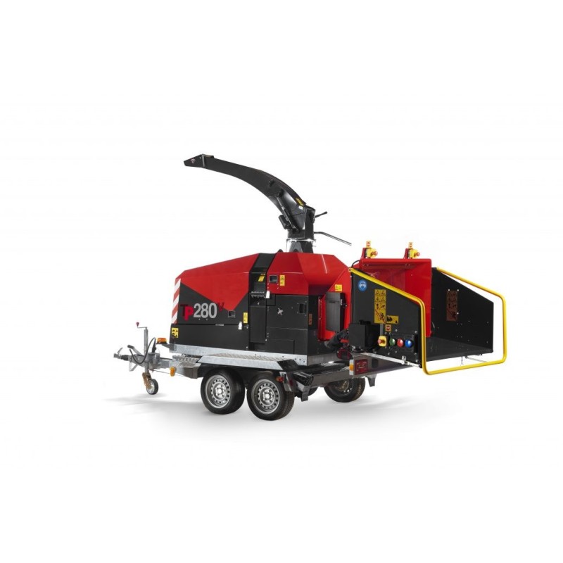 Déchiqueteuse de branches TP280 MOBILE DOUBLE ESSIEUX