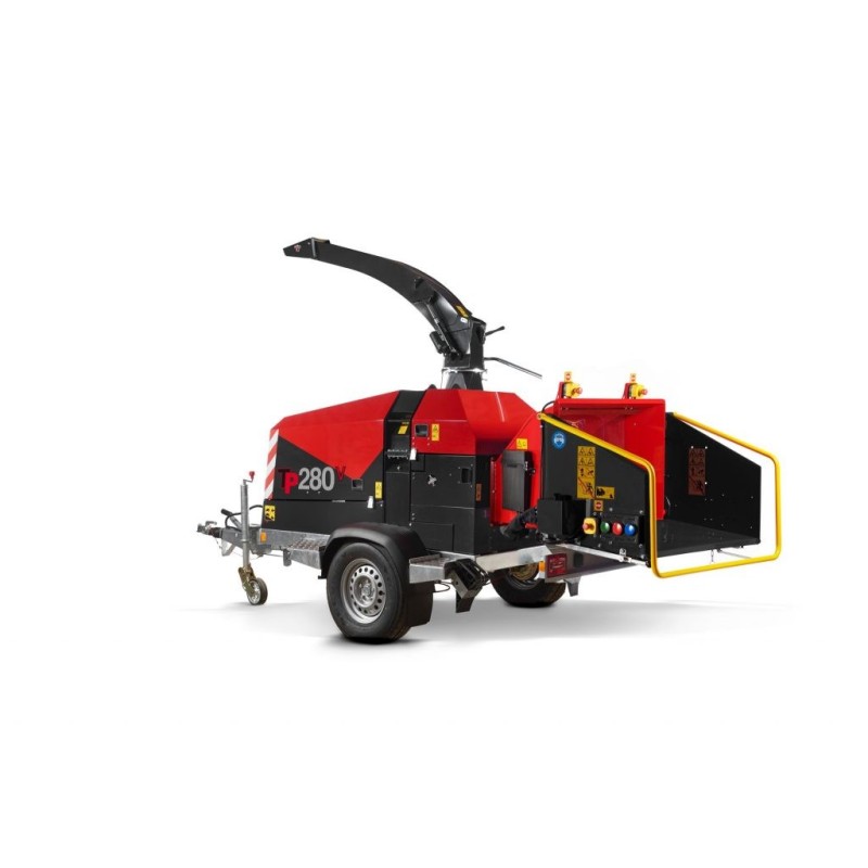 Déchiqueteuse de branches TP280 MOBILE DOUBLE ESSIEUX