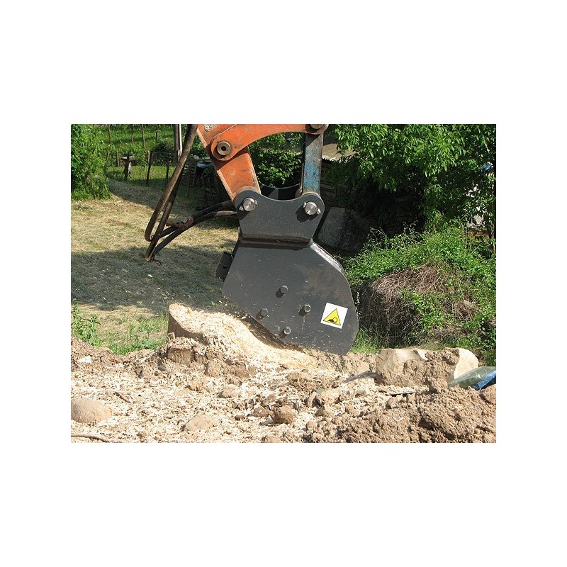 Rogneuse de souche hydraulique pour pelle de 2T5 à 7T