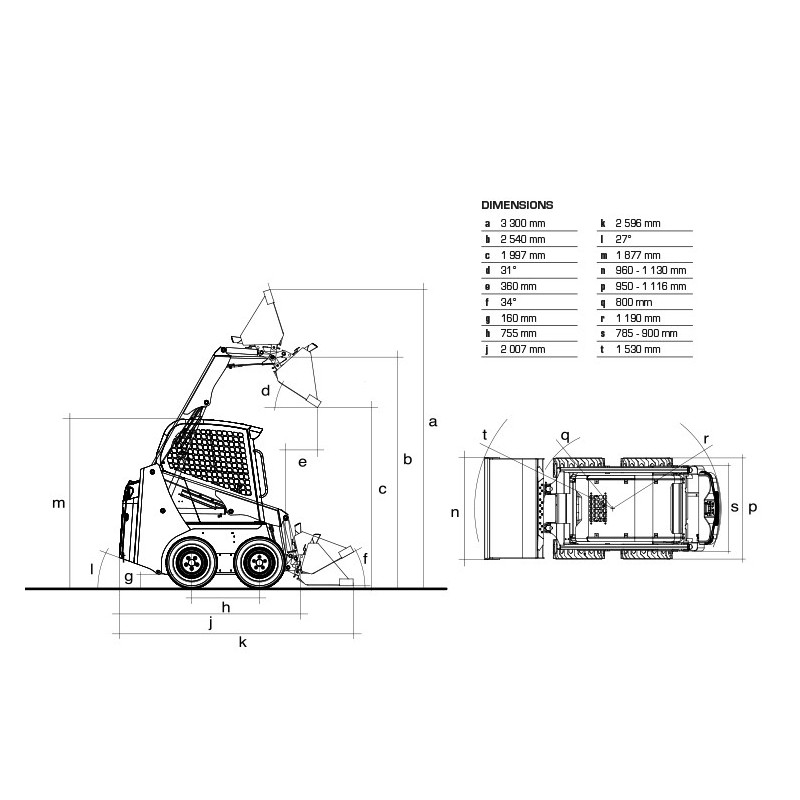Mini chargeur sur roues AS12 IMER