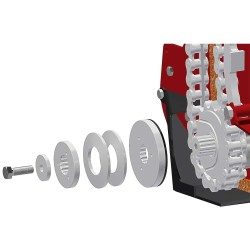 Enfouisseur de pierres RD100 ROTADAIRON pour micro tracteur