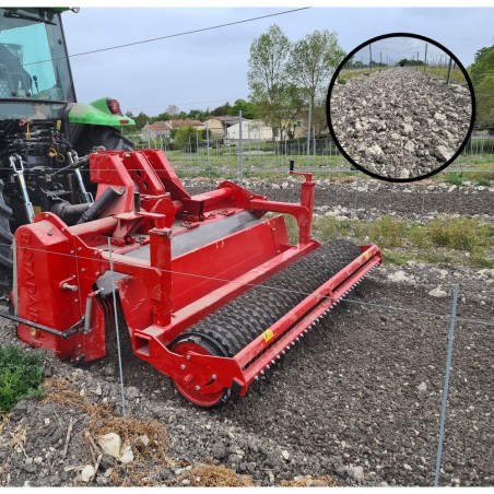 Enfouisseur de pierres RX200 ROTADAIRON pour tracteur de 80 à 100 Cv