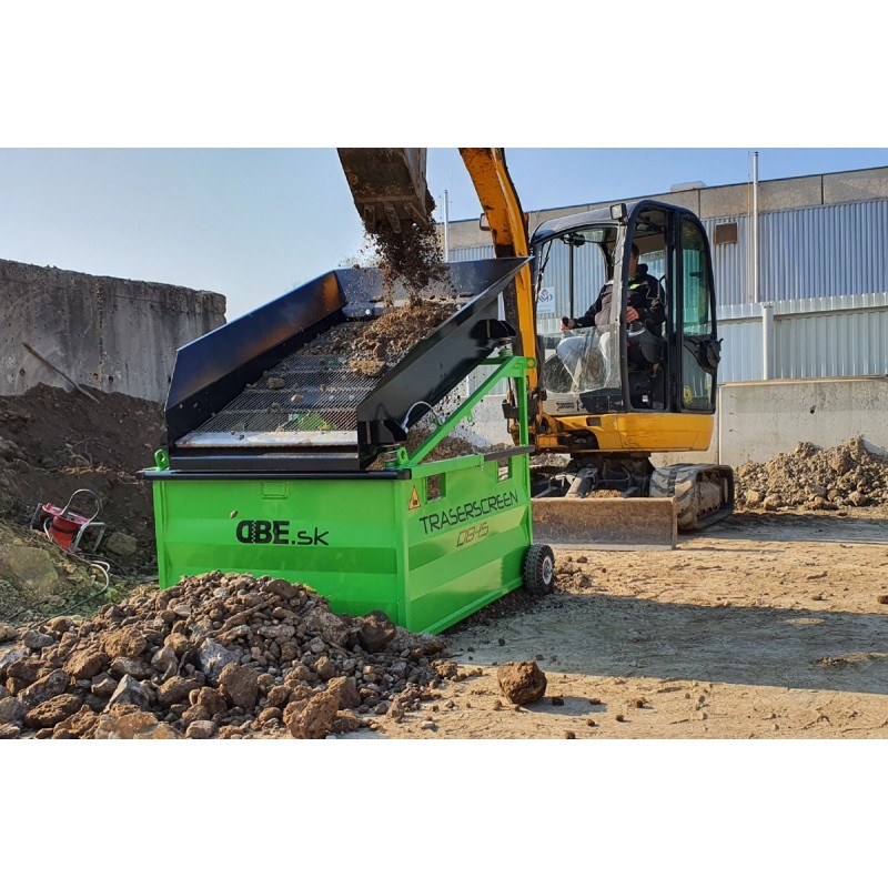 Crible stationnaire traserscreen DB-15 De 2 à 15 Tonnes par heure