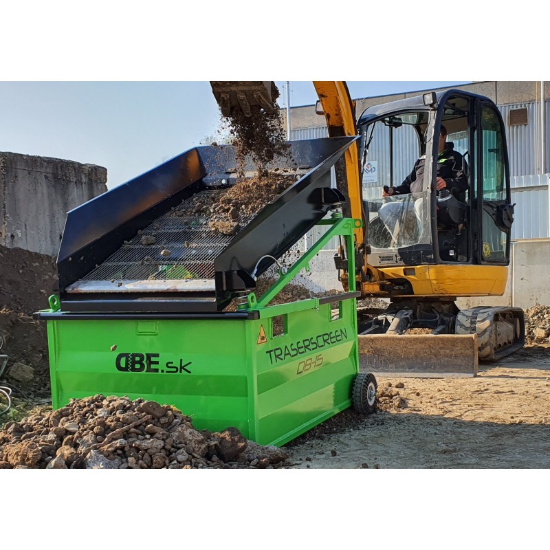 Crible stationnaire traserscreen DB-15 De 2 à 15 Tonnes par heure