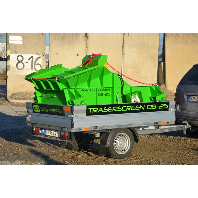 Crible stationnaire traserscreen DB-25 Capacité de criblage de 7 à 25 Tonnes par heure