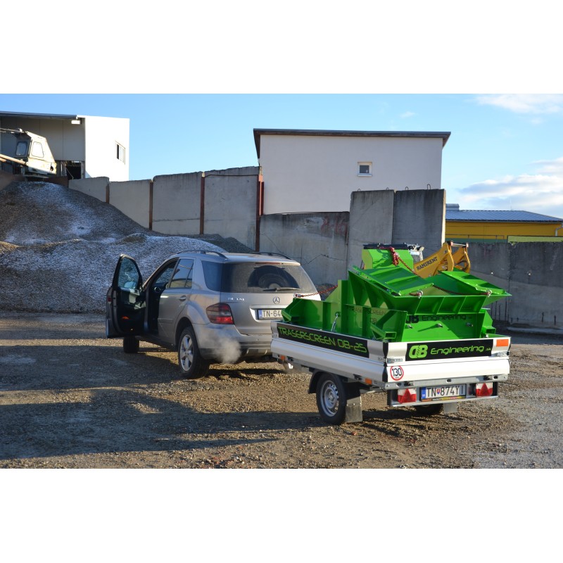 Crible stationnaire traserscreen DB-25 Capacité de criblage de 7 à 25 Tonnes par heure