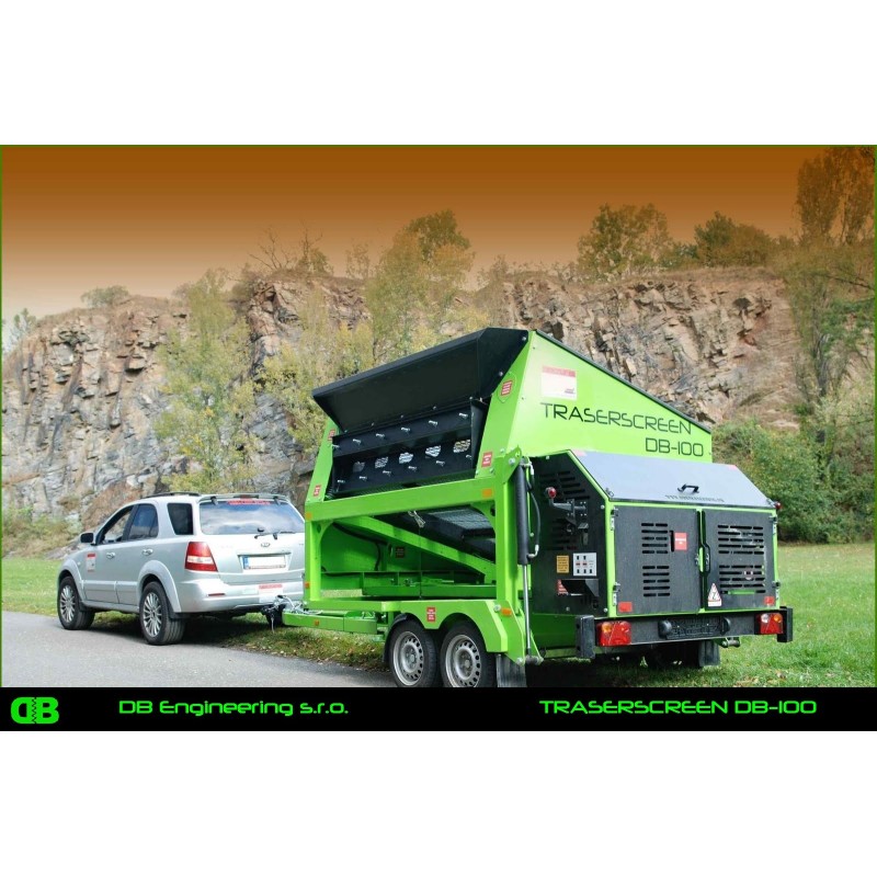 Crible stationnaire traserscreen DB-100 37-150 t/h