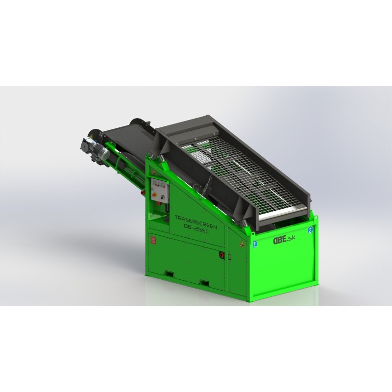 Crible stationnaire DB25SC avec convoyeur 7-25 t/h