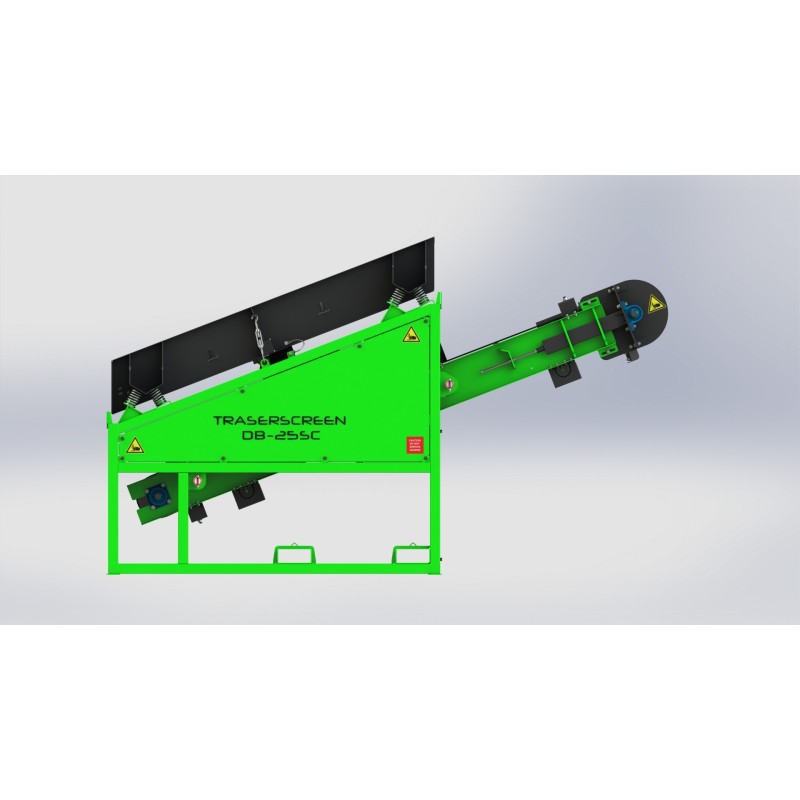 Crible stationnaire DB25SC avec convoyeur 7-25 t/h