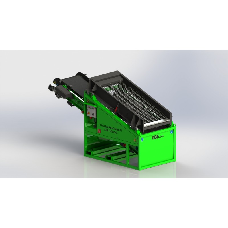 Crible stationnaire DB25SC avec convoyeur 7-25 t/h