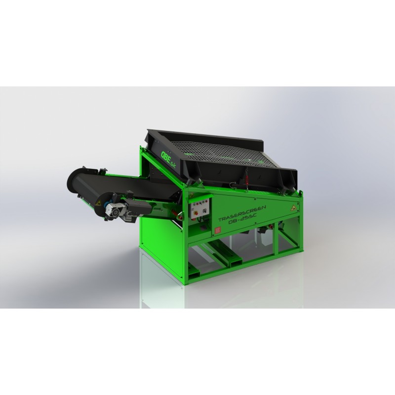 Crible stationnaire DB25SC avec convoyeur 7-25 t/h