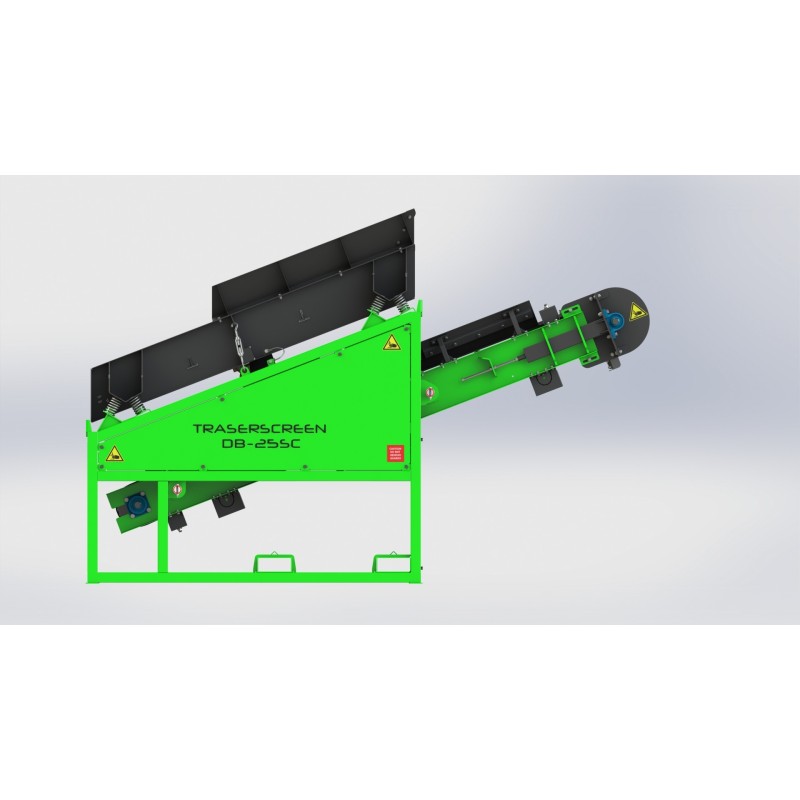 Crible stationnaire DB25SC avec convoyeur 7-25 t/h