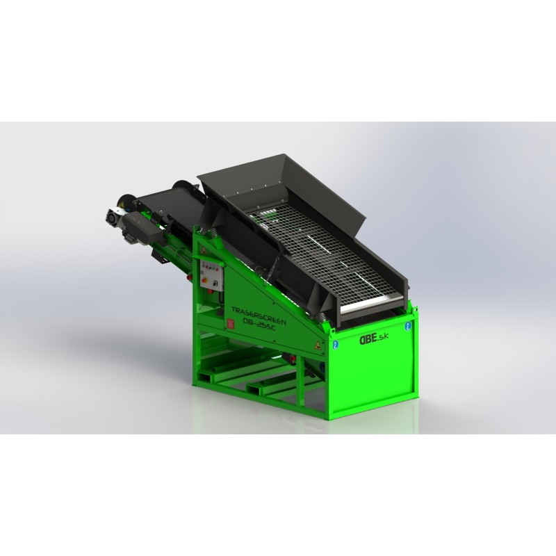 Crible stationnaire DB25SC avec convoyeur 7-25 t/h