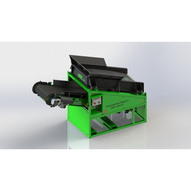 Crible stationnaire DB25SC avec convoyeur 7-25 t/h