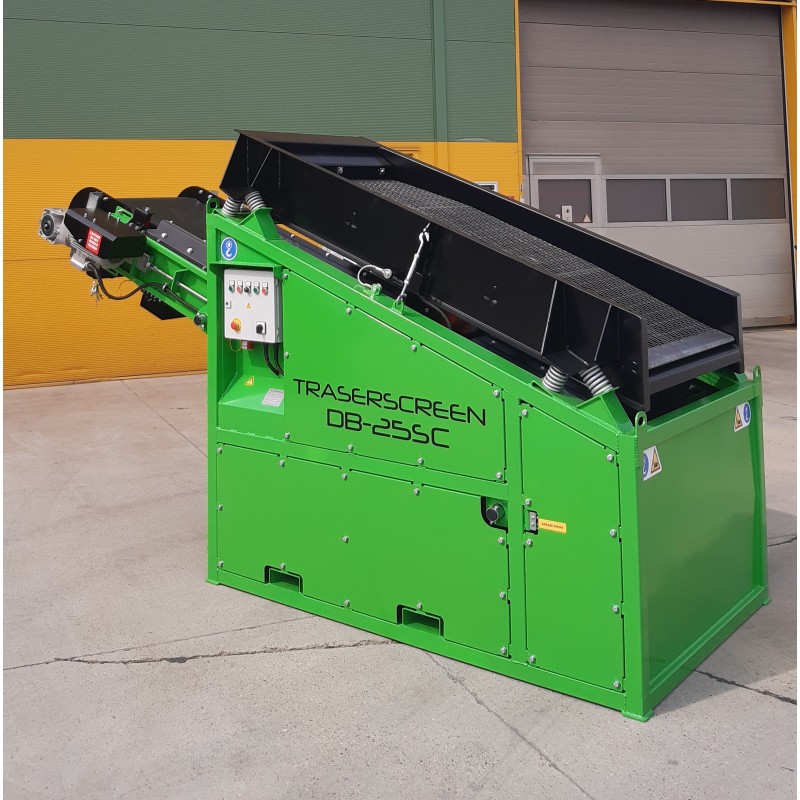 Crible stationnaire DB25SC avec convoyeur 7-25 t/h