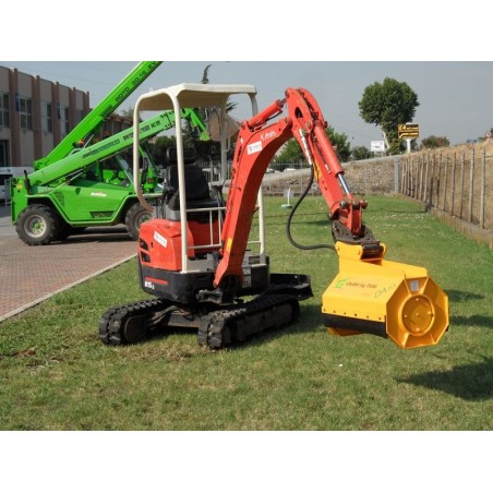 Débrousailleuse bi-directionelle, pour mini pelles