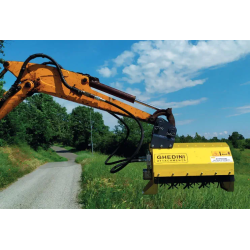 Tête de broyage GHEDINI DA 56 640mm pour pelle 1T - 3T (en version couteaux ou marteaux)