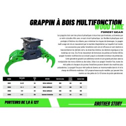 Grappin à bois UGM ULK pour pelle de 1T8 à 12 T